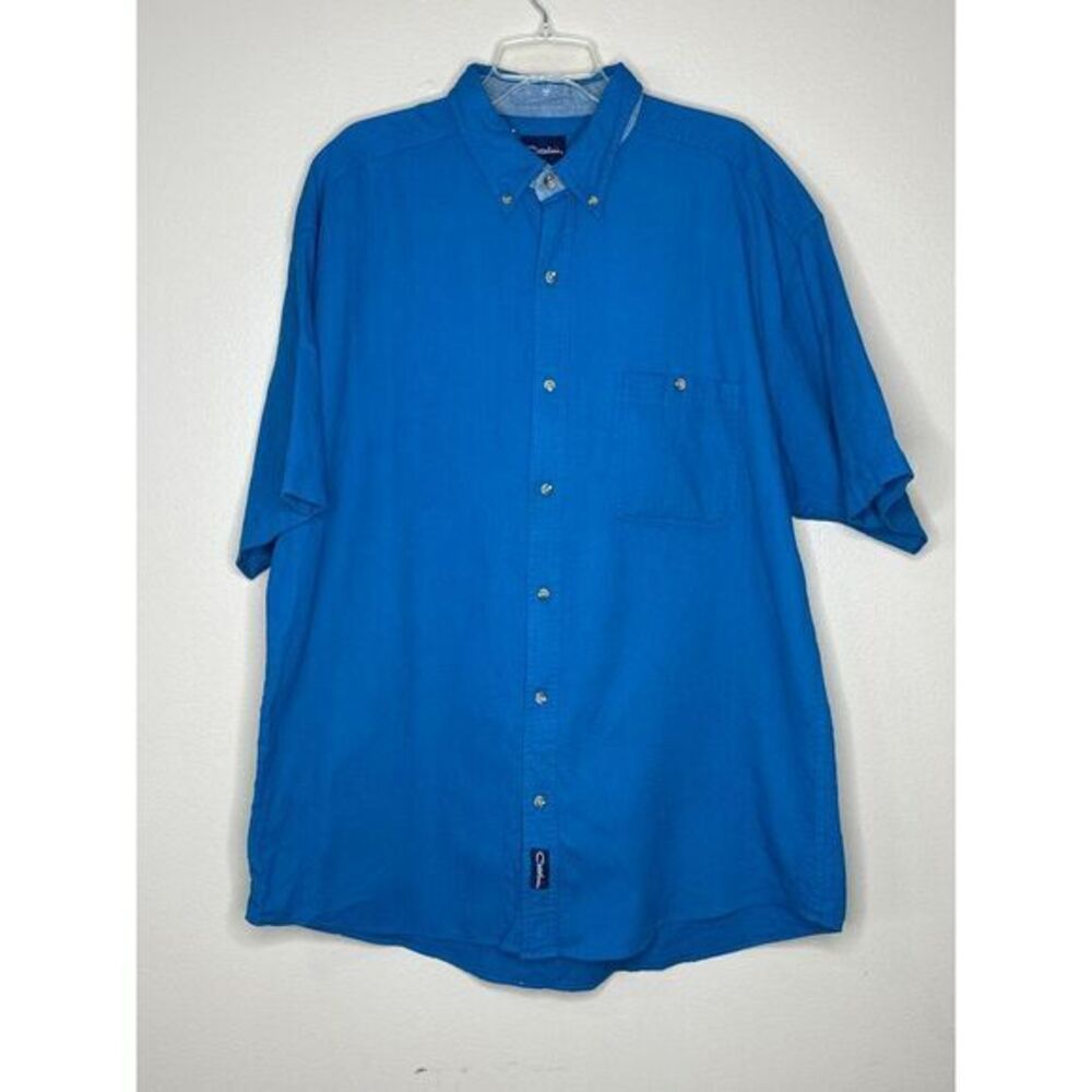 Catalina Men's Textured Button Down Shirt‎ Casual Beach Summer Resort Wear XL
